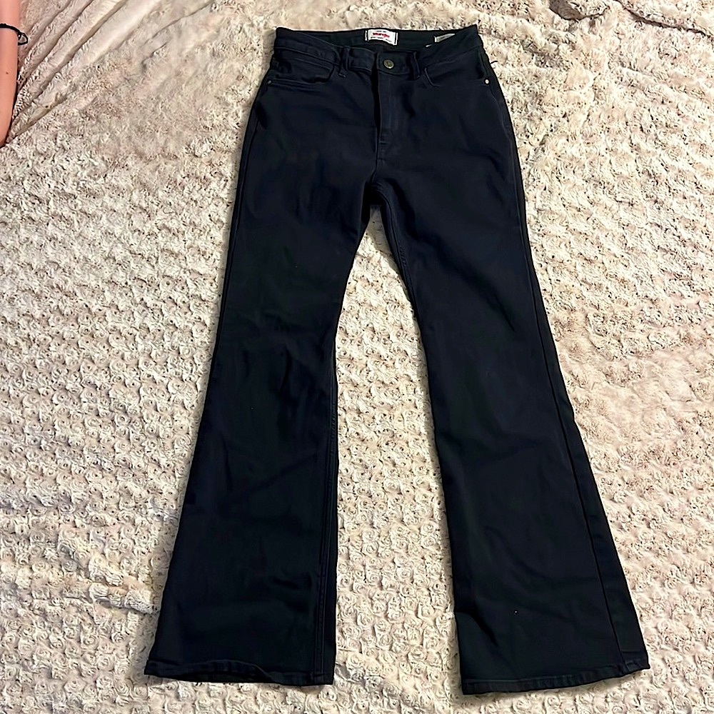 Black Wrangler Bootcut Jeans.